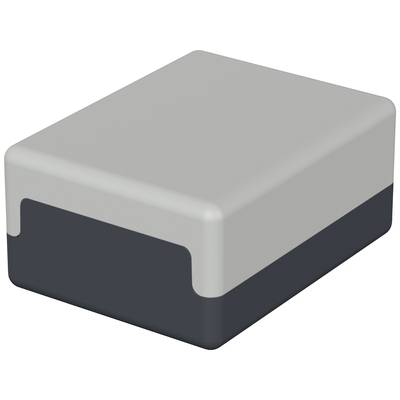 Šedočerný obdélníkový blok v minimalistickém designu.