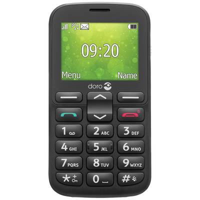 doro 1380 mobilní telefon Dual SIM černá UPOZORNĚNÍí: mobilní telefony neobsahují CZ/SK menu