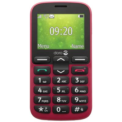 doro 1380 mobilní telefon Dual SIM červená UPOZORNĚNÍí: mobilní telefony neobsahují CZ/SK menu