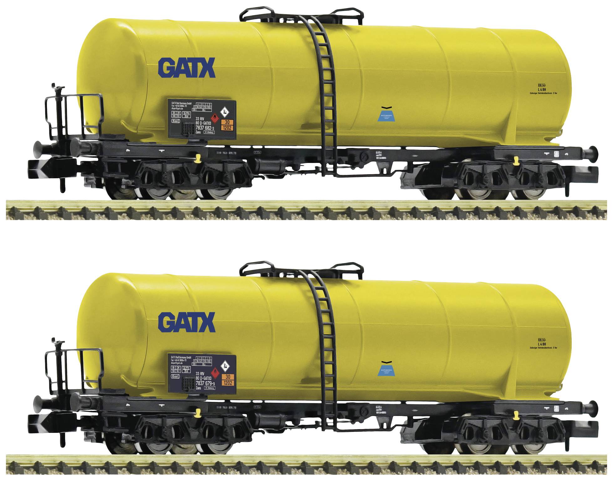 Fleischmann 825816 Sada 2 ks cisternových vozů GATX-0