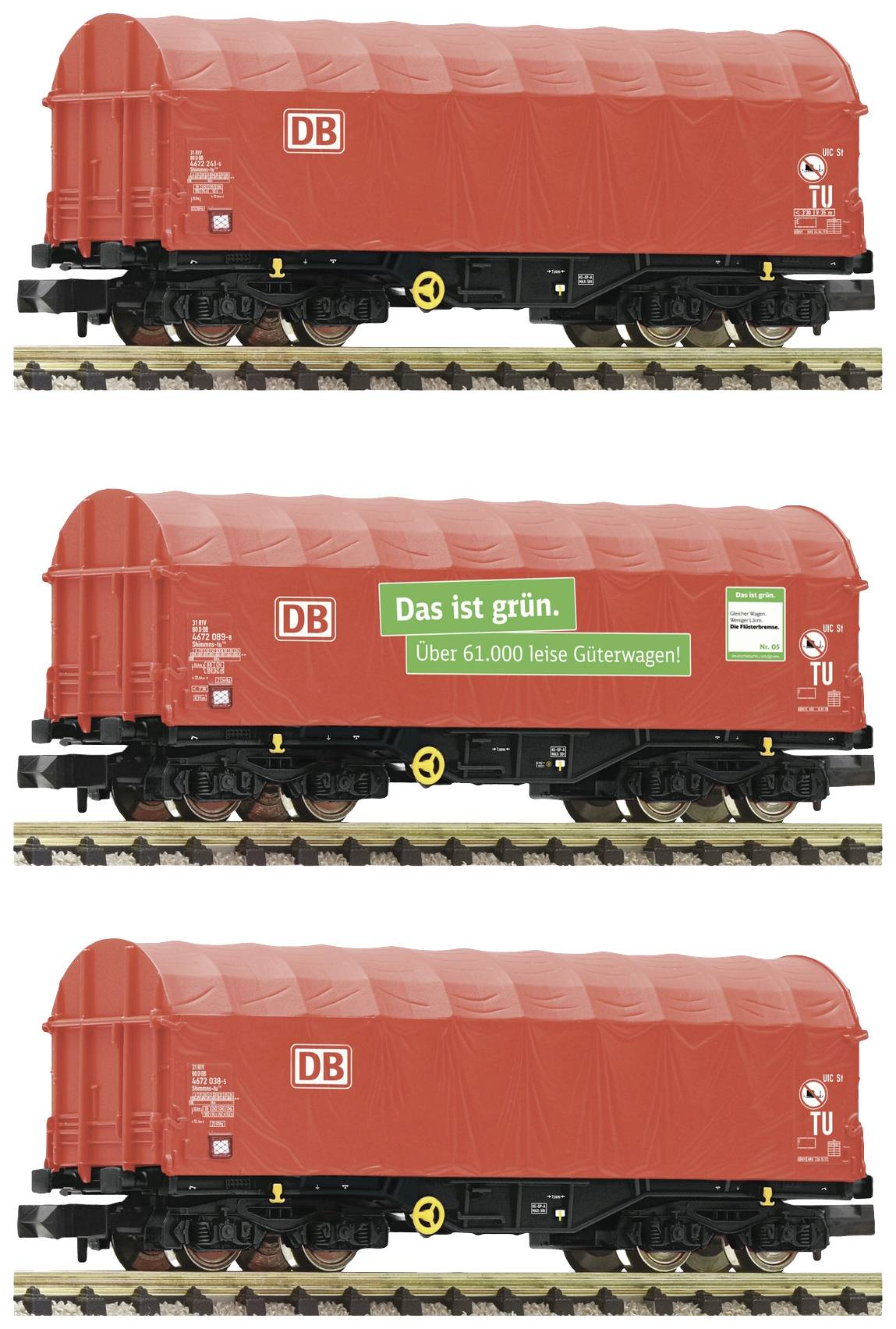 Fleischmann 6660014 Sada 3 KS posuvných vozů DB AG-0
