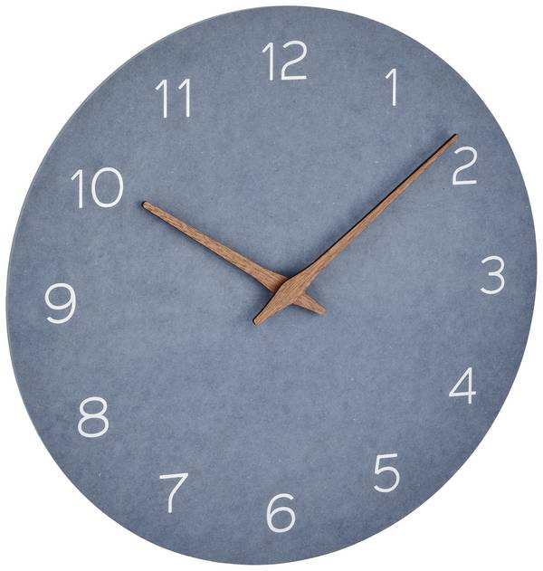TFA Dostmann 60.3054.06 Quartz nástěnné hodiny 29.7 cm x 45 mm , modrá