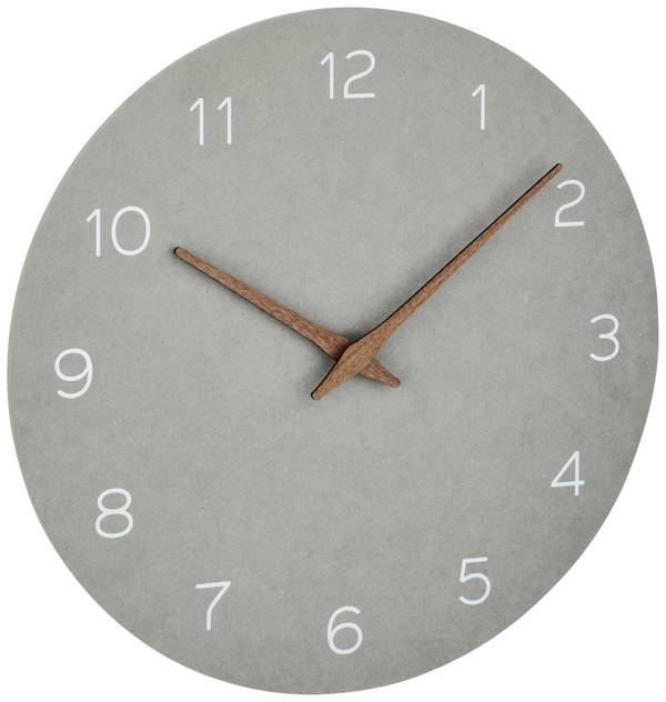 TFA Dostmann 60.3054.10 Quartz nástěnné hodiny 29.7 cm x 45 mm , šedá