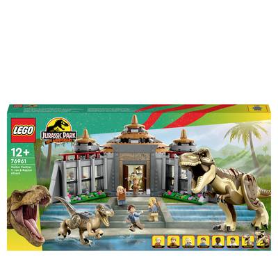 76961 LEGO® JURASSIC WORLD™ Útok T. rex a Raptor na návštěvnické centrum