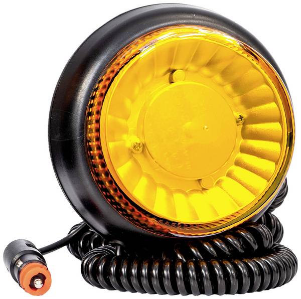 Fristom maják  FT-101 DF LED MAG M78 12 V, 24 V, 36 V s DIN zástrčkou (12 mm), přes palubní síť  magnetický senzor oranžová