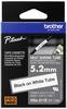 Brother HSe HSE211E Barva pásky: bílá Barva písma:černá 5.2 mm 1.5 m