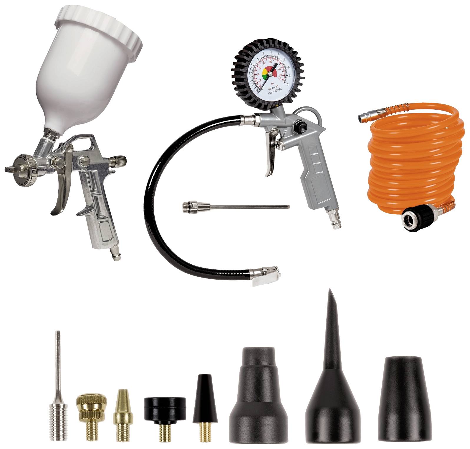 Einhell Einhell Kompressoren-Zubehör Druckluftset 12 tlg. 4139720 sada pneumatických nástrojů 1 sada
