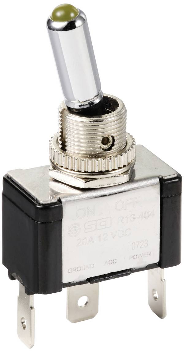 TRU COMPONENTS TC-11193836 páčkový spínač 12 V/DC 20 A 1x vyp/zap s aretací 1 ks