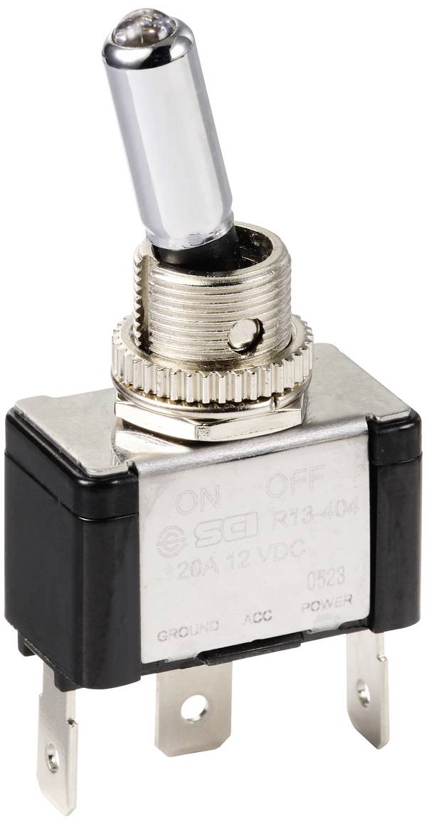 TRU COMPONENTS TC-11193848 páčkový spínač 12 V/DC 20 A 1x vyp/zap s aretací 1 ks