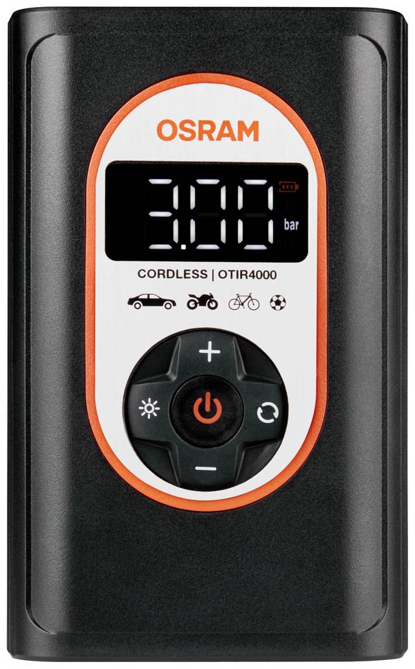 Osram Automotive TYREinflate 4000, OTIR4000, kompresor, 8.3 bar, úložný box / taška, automatické vypnutí, s pracovní lampou, digitální displej