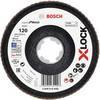 Bosch Accessories vějířovitý brusný kotouč Průměr 125 mm Ø otvoru 22.23 mm Zrnitost 120 ocel, nerezová ocel 10 ks