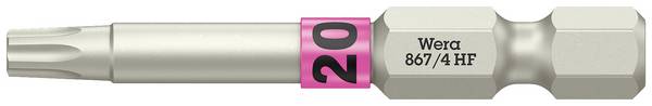 <br>  Wera<br>  05060508001<br>  867/4<br>  bit Torx<br>  Pohon (šroubovák): 1/4" (6,3 mm)<br>  Typ zakončení: TORX<br>  TX 20<br>  50 mm<br>