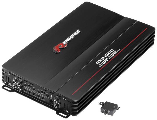 Renegade  RXA1500  5kanálový koncový stupeň  1500 W  Regulace hlasitosti/basů/výšek  Vhodné pro značku auta: Universal