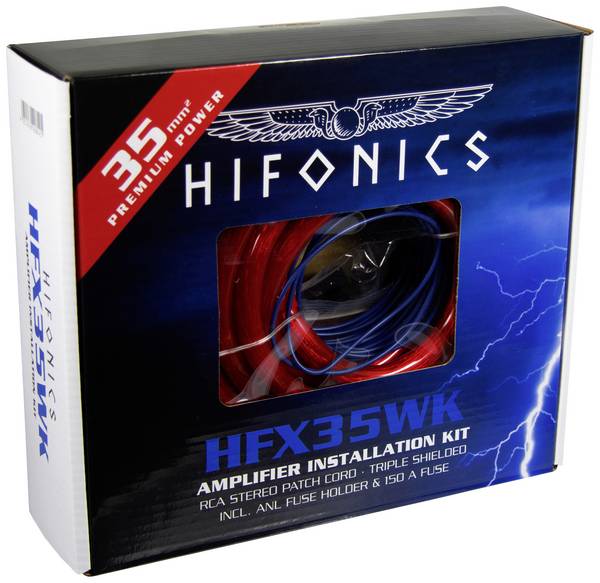Hifonics sada napájecích kabelů k HiFi zesilovači do auta  35 mm², 35 mm², 0.5 mm²   vč. konektoru