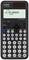 Kalkulačka zobrazuje výpočet '-5 + √(52 - 4 × 3 × 11) / 2 × 3'. Nahoře je napsáno 'CASIO fx-85DE CW CLASSWIZ'.