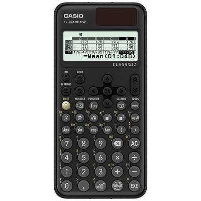 Casio FX-991DE CW  technicko-vědecký počítač černá Displej (počet míst): 10 na baterii, solární napájení (š x v x h) 77 