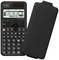 Vědecká kalkulačka modelu Casio fx-991DE CW s odejmutým krytem. Display zobrazuje statistická data: D1:40.