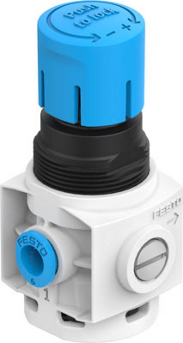 FESTO ventil pro regulaci tlaku 8086640 MS2-LR-QS6-D6-A8-B  Materiál pouzdra polyamid Těsnicí materiál NBR 1 ks