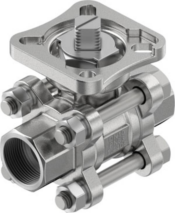 FESTO VZBE-3/8-WA-63-T-2-F0304-V15V15 8089039 kulový kohout  Vnější závit: 3/8" (10 mm)  1 ks