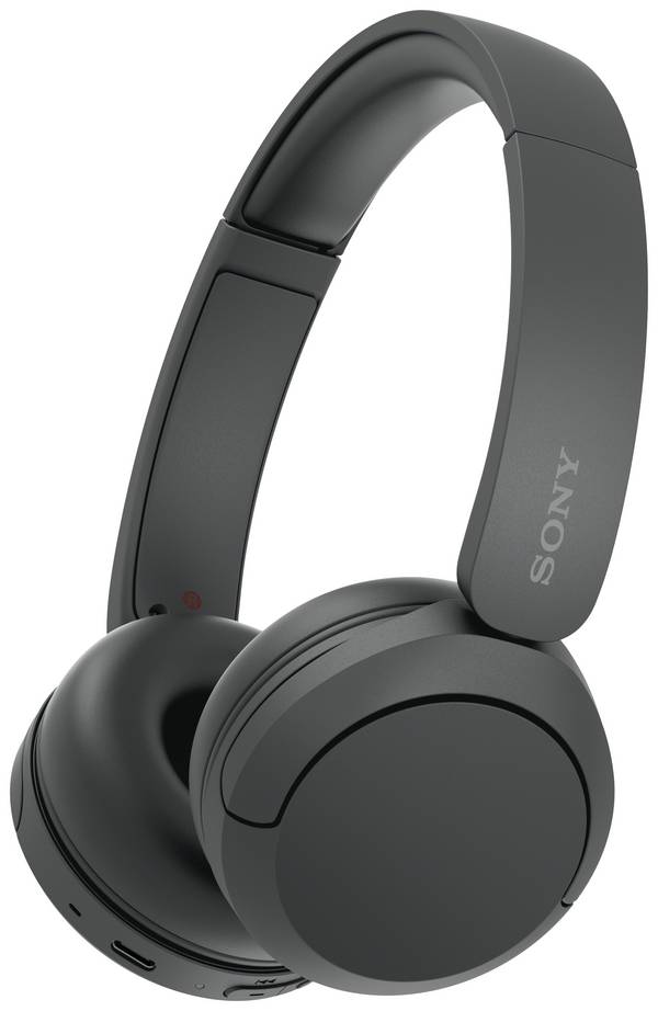 Sony WH-CH520  Headset otevřená (On Ear) Bluetooth® stereo černá Redukce šumu mikrofonu Indikátor nabití, headset, personalizace zvuku, regulace hlasitosti, otočná sluchátka