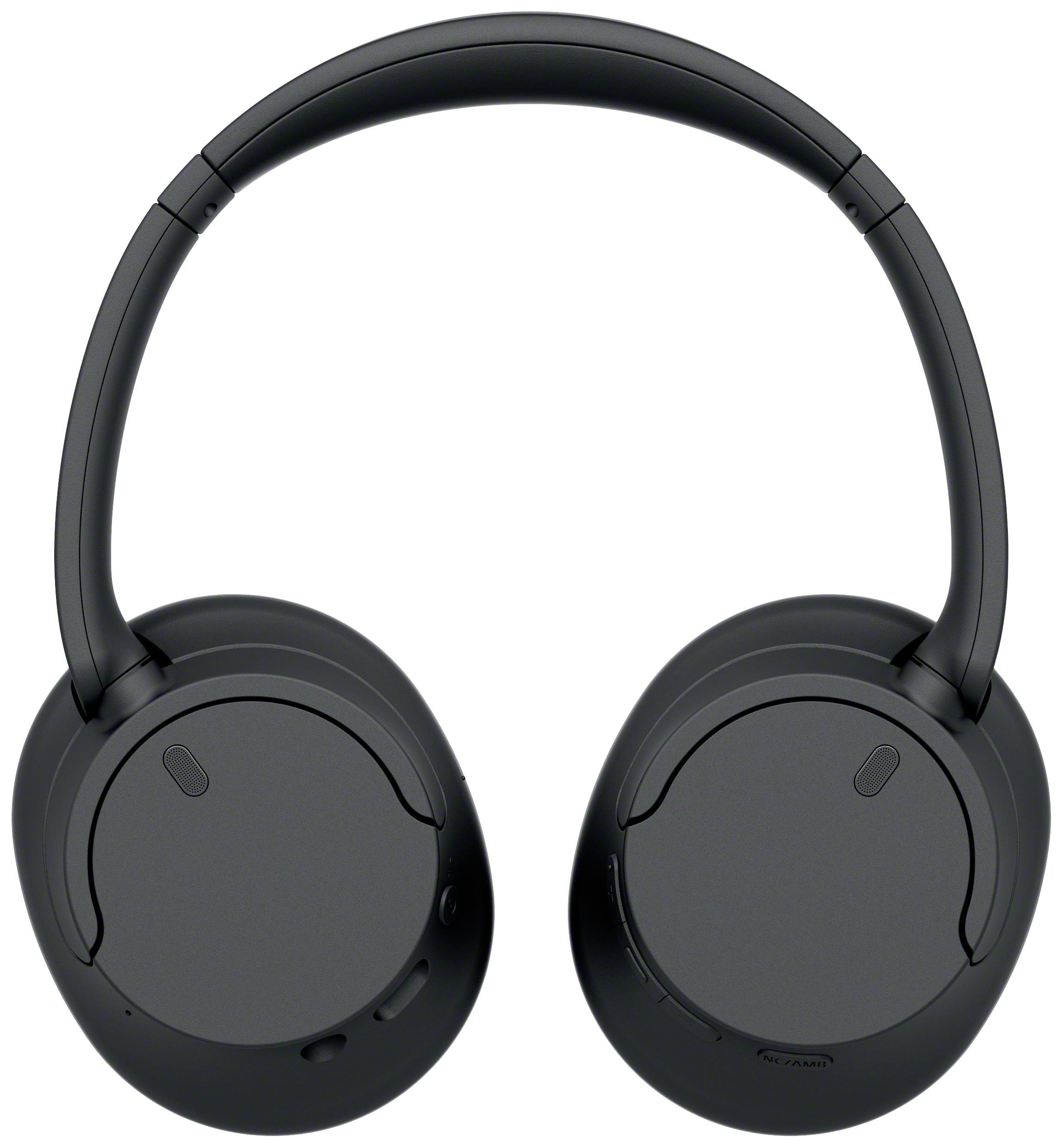 Černá over-ear sluchátka s minimalistickým designem, měkkými náušníky a nastavitelným třmenem. Ideální pro poslech hudby.