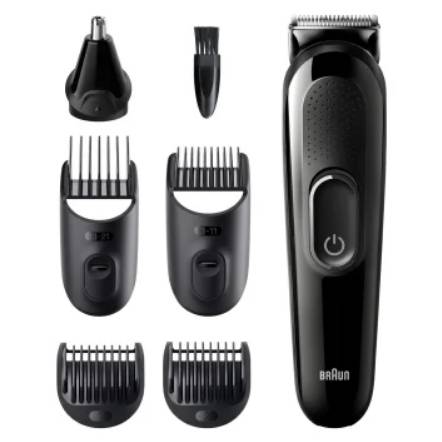 Braun MultiGroomerKit MGK3322 zastřihovač vousů, zastřihovač vlasů, zastřihovač ochlupení, zastřihovač nosních a ušních