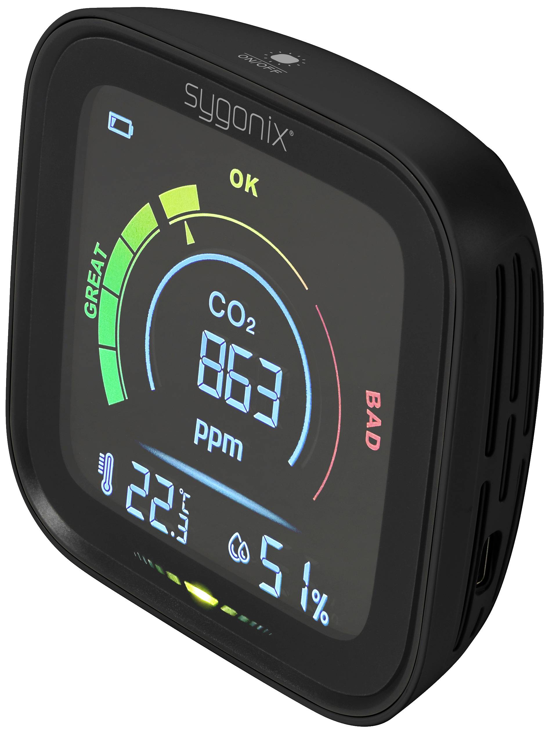 Sygonix  Měřicí přístroje CO2