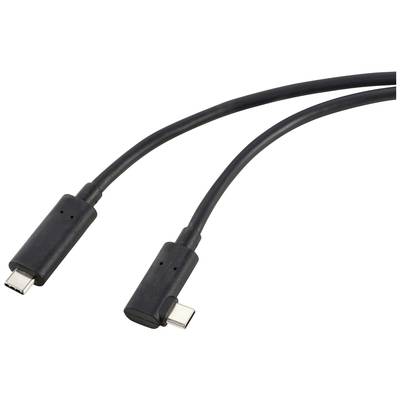 Dva černé USB-C kabely s lomenenými konektory, vhodné pro připojení elektronických zařízení pro přenos dat a nabíjení.