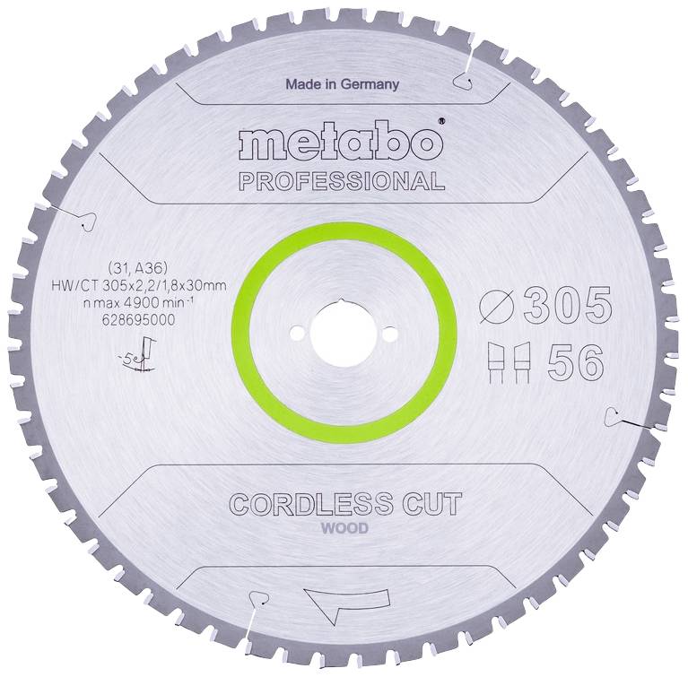 Metabo 628695000 pilový kotouč 305 x 30 mm Počet zubů (na palec): 56 1 ks