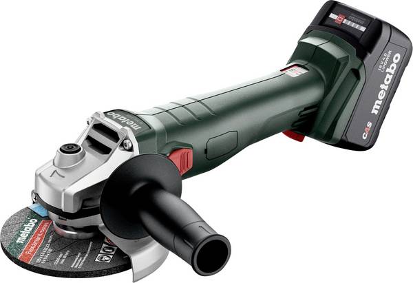 Metabo W 18 7-125 602371510 Akumulátorová úhlová bruska  125 mm, bezkartáčové, vč. 2x aku, kufřík, vč. nabíječky, 18 V, 4.0 Ah