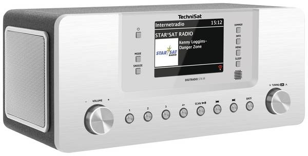 TechniSat Digitradio 574 IR 0001/2951 internetové stolní rádio, DAB+, FM, AUX, Bluetooth, internet, USB, stříbrná