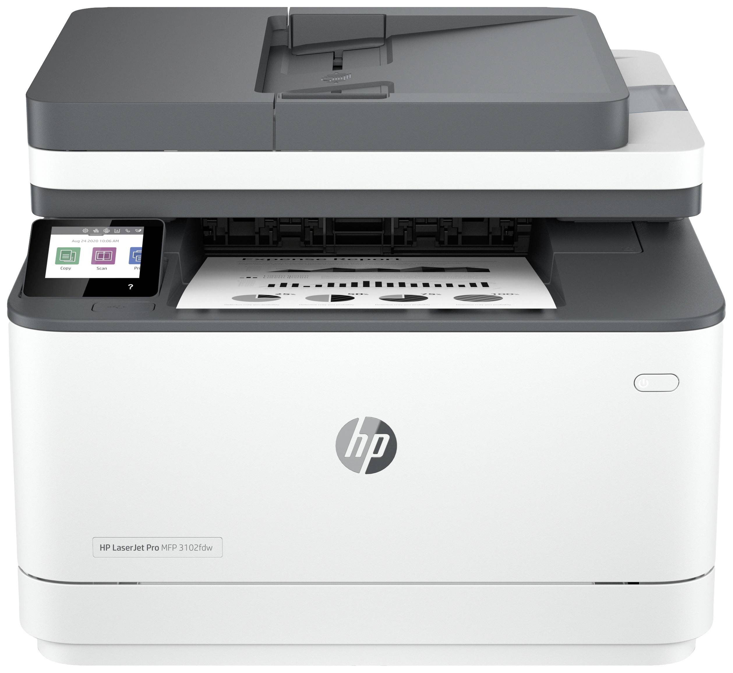 HP Laserjet 3102fdw multifunkční tiskárna laserová černobílá A4 tiskárna, skener, kopírka, fax Bluetooth®, duplexní, LAN, Wi-Fi, USB, Služba HP Instant Ink, ADF