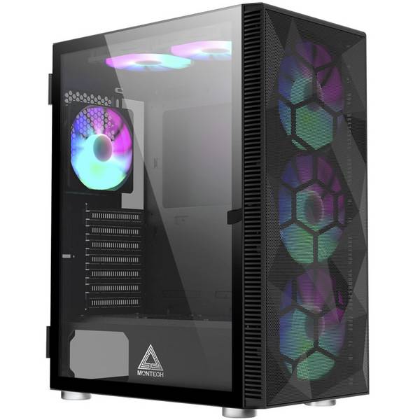 MONTECH X3 Mesh midi tower herní pouzdro  černá