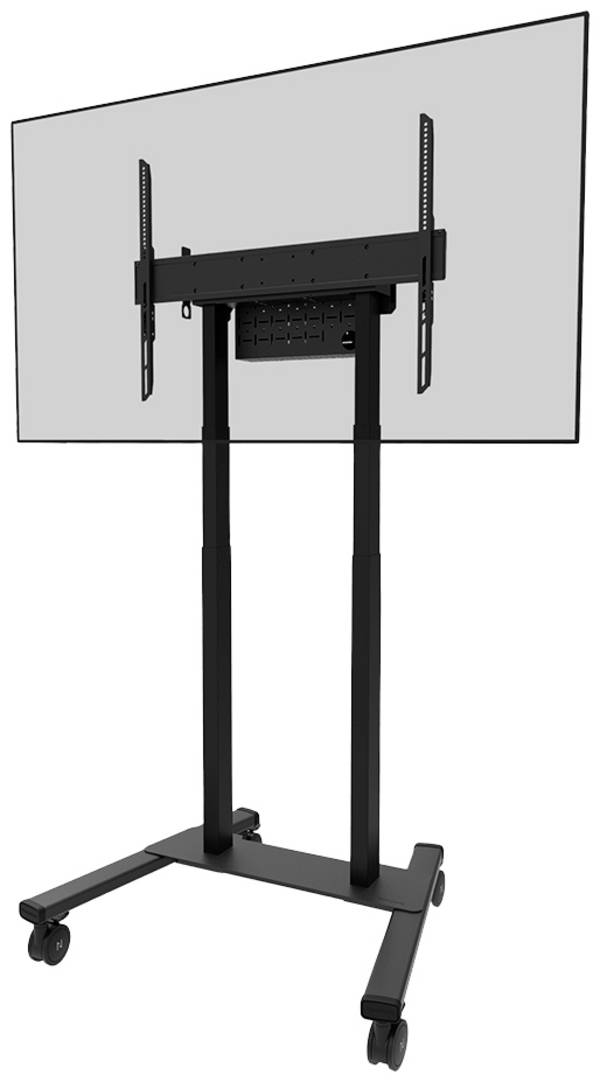 Neomounts FL55-875BL1 TV kolečkový vozík 139,7 cm (55") - 254,0 cm (100") nastavitelná výška, motorizovaný s dálkovým ovladačem