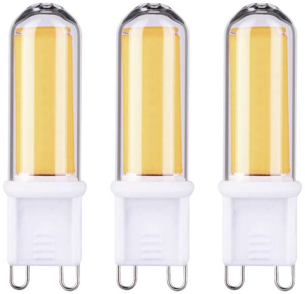 Paulmann 29045 LED Energetická třída (EEK2021) F (A - G) G9 pinová objímka 4.6 W teplá bílá (Ø x v) 18 mm x 58 mm  3 ks