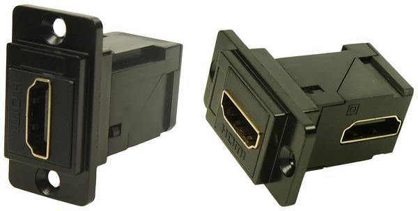 Cliff CP30753MB HDMI adaptér zásuvka, vestavná černá 1 ks