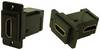 Cliff CP30753MB3 HDMI adaptér zásuvka, vestavná černá 1 ks