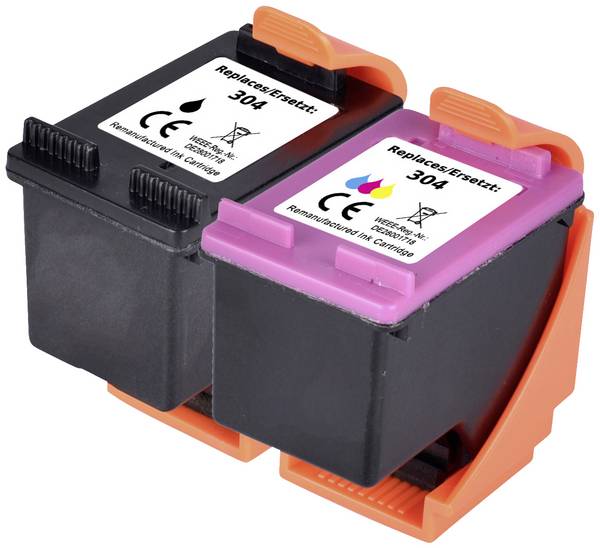 Renkforce Ink náhradní HP 304, 3JB05AE, N9K06AE, N9K05AE kompatibilní kombinované balení černá, azurová, purppurová, žlutá  RF-5628894