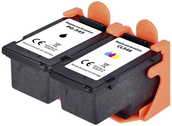 Renkforce Ink náhradní Canon PG-545, CL-546 kompatibilní kombinované balení černá, azurová, purppurová, žlutá  RF-5628896