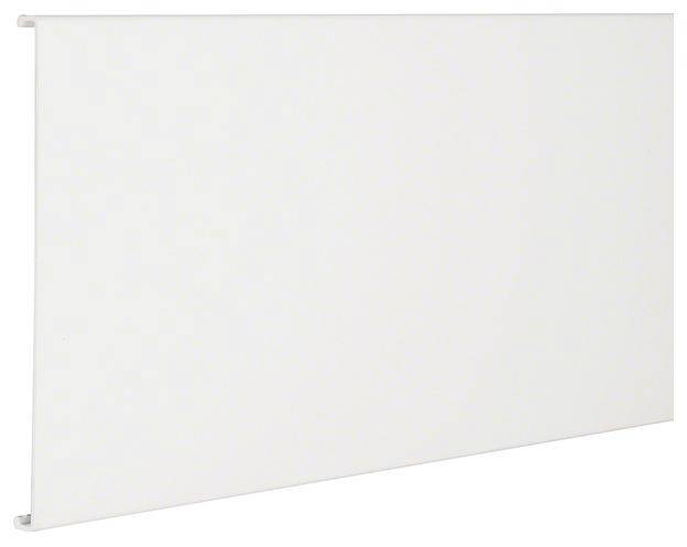 Bílý obdélníkový panel před bílým pozadím.