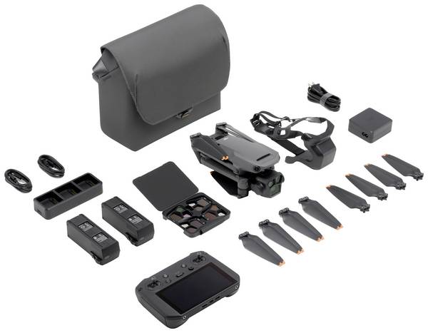 DJI Mavic 3 Pro Fly More Combo (DJI RC PRO)  dron 100% RtR s kamerou, profi šedá