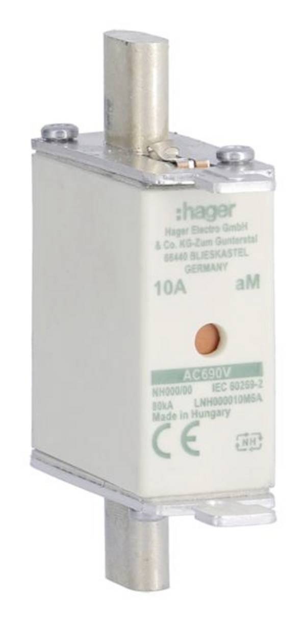 Hager LNH000010M6A NH pojistka     10 A   3 ks