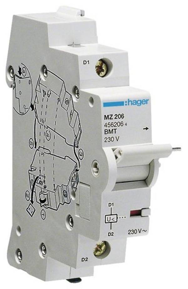 Hager MZ206 MZ206 podpěťová spoušť 230 V 1 ks