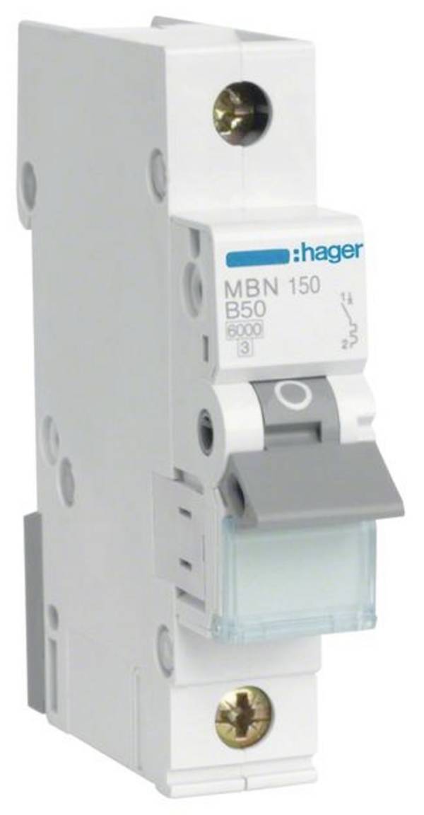 Hager MBN150 MBN150 elektrický jistič 1pólový 50 A 400 V