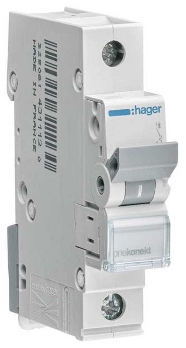 Hager MCN102 MCN102 elektrický jistič 1pólový 2 A 400 V