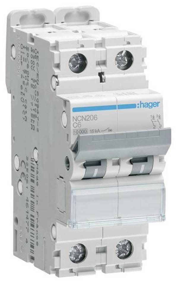 Hager NCN204 NCN204 elektrický jistič 2pólový 4 A 400 V