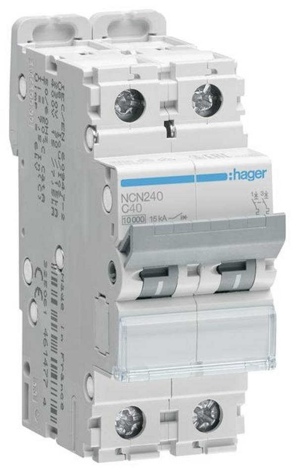 Hager NCN240 NCN240 elektrický jistič 2pólový 40 A 400 V