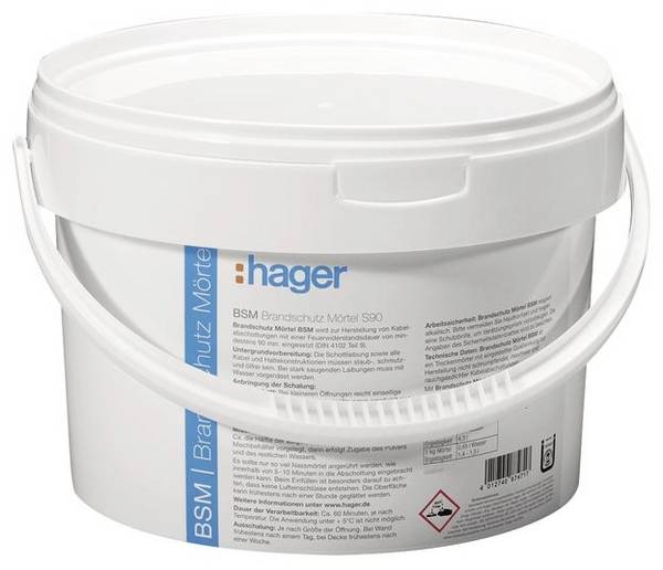 Hager BSM0003 Protipožární omítka   3 kg