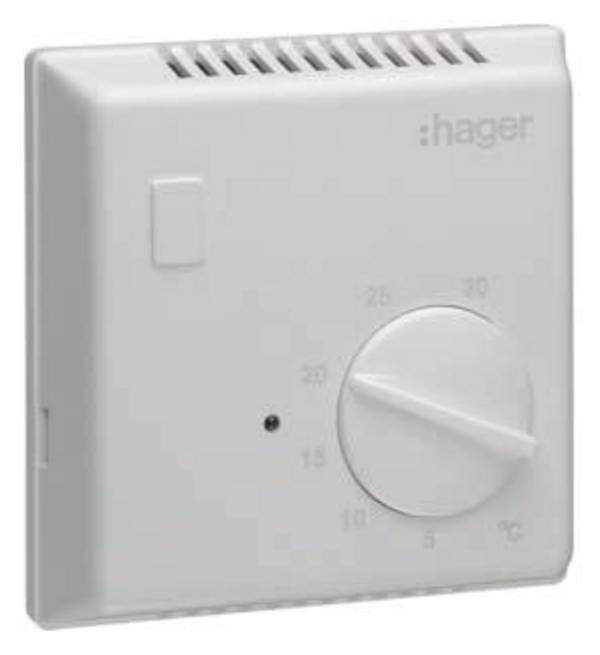 Hager EK053 pokojový termostat na omítku, EK053, 1 ks