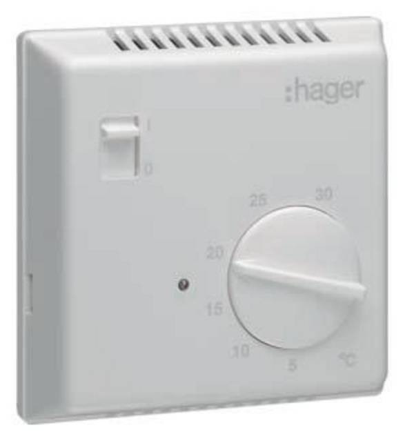 Hager EK051 pokojový termostat na omítku, EK051, 1 ks